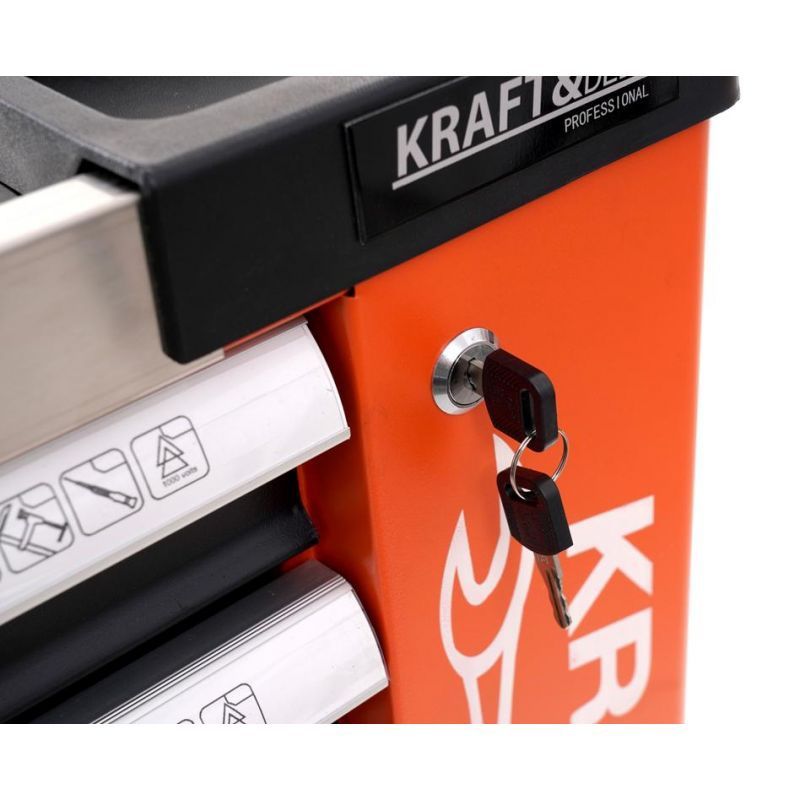 K&D SZAFKA NARZĘDZIOWA serwisowa wózek warsztatowy 7 szuflad 258 el KD