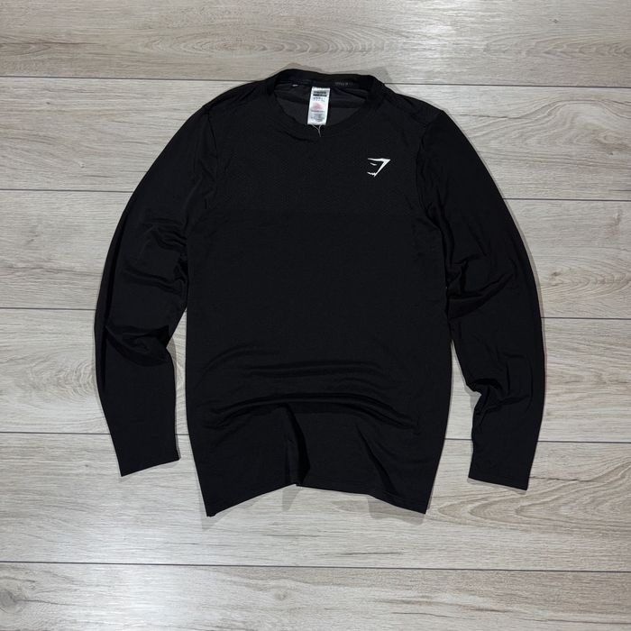 Чорна Спортивна кофта лонгслів ДжимШарк GymShark S оригінал