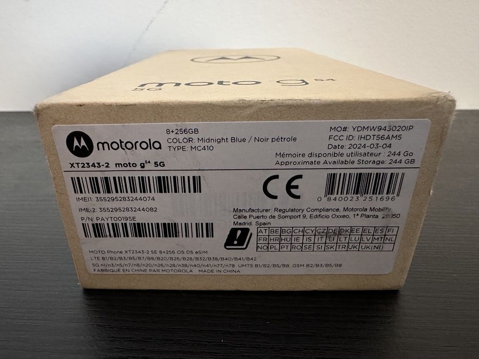 Motorola g 54 NEW & WARRANTY 8/256gb/2sim