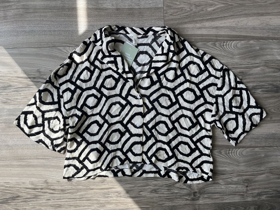 Koszula oversize z krótkim rękawem H&M XS