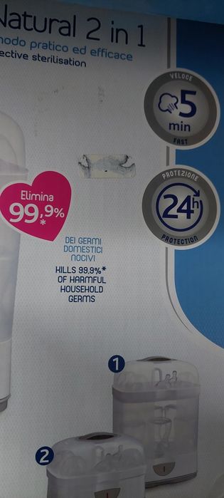 ESTERILIZADOR elétrico para biberões da Chicco