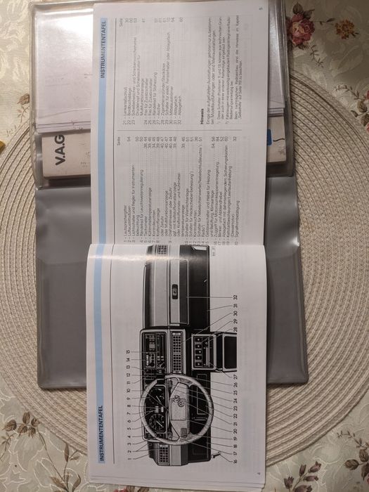 Książka instrukcja obsługi vw golf II