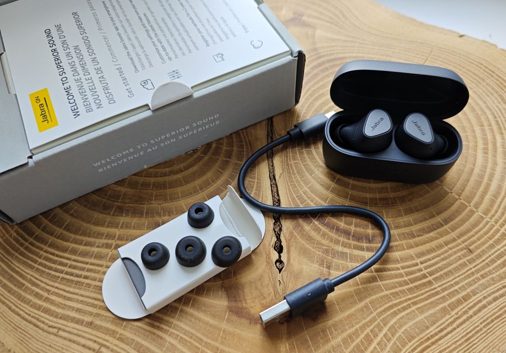 Бездротові навушники Jabra Elite 4 Bluetooth Headset Dark Grey