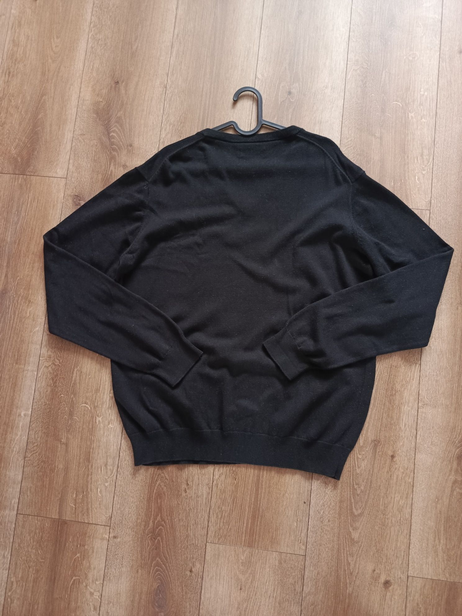 Sweter czarny bawełniany GANT L elegancki premium