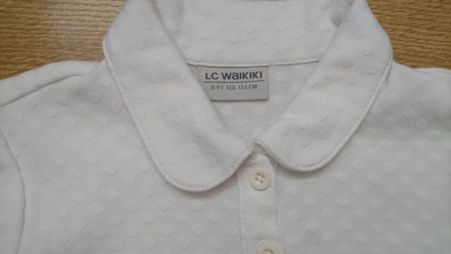 Белая рубашка LC WAIKIKI для девочки 134, кофта, джемпер, сорочка