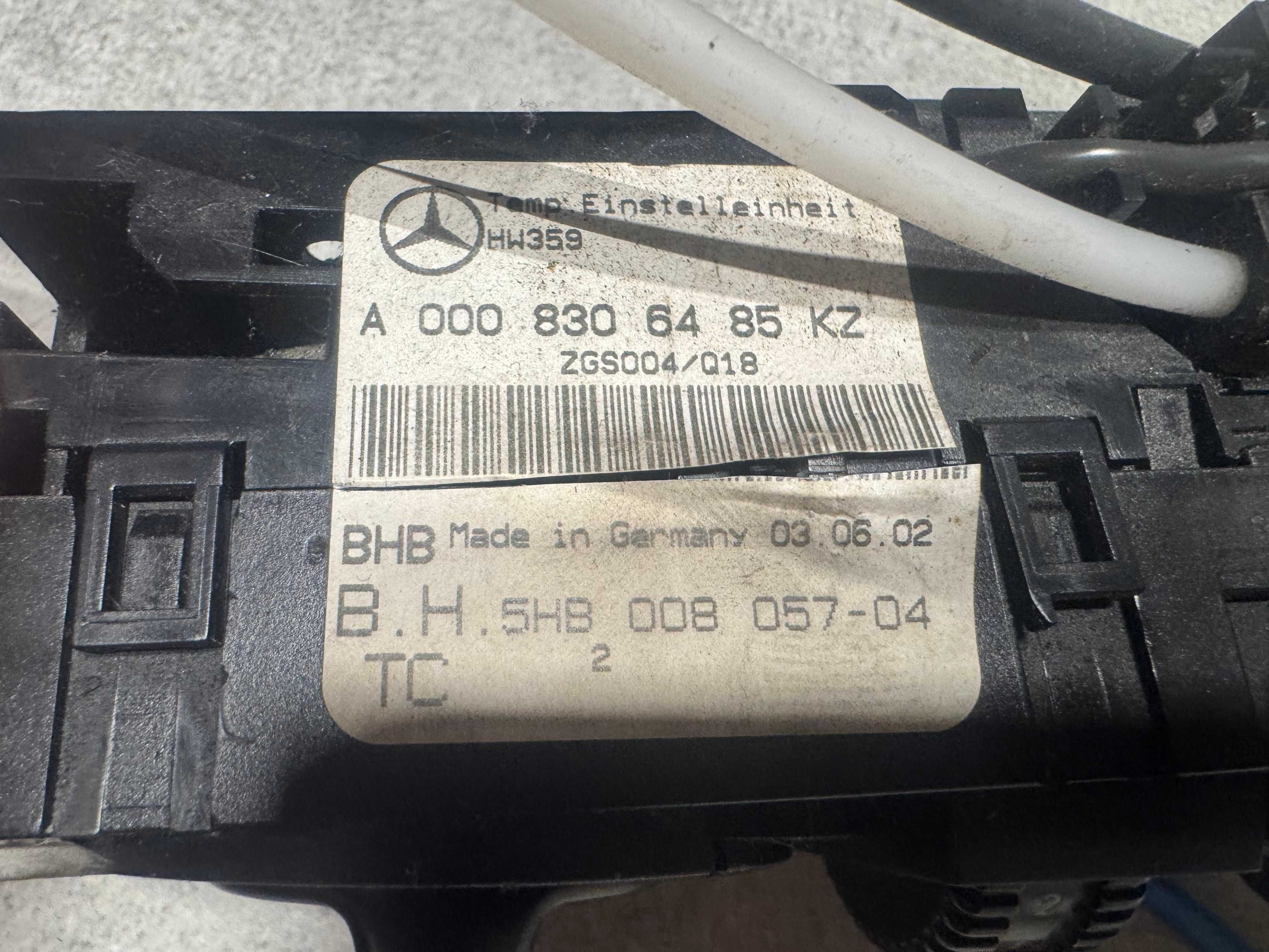 Przełącznik dmuchawy Mercedes-Benz OE