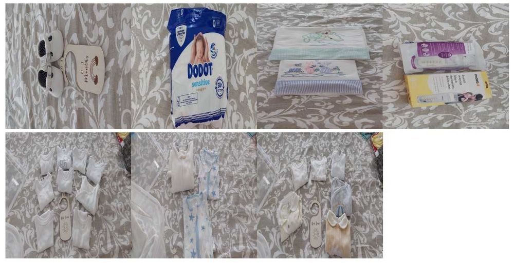 Enxoval completo de bebé menino dos 0 aos 12 meses – excelente estado