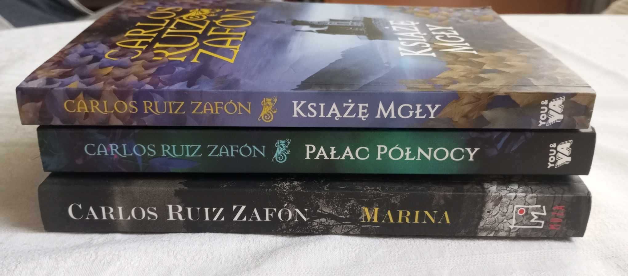 Książki - Marina, Zakon Północy, Książę Mgły. Carlos Ruiz Zafon 40 zł