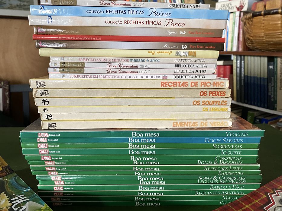 112 livros de culinaria,bom estado