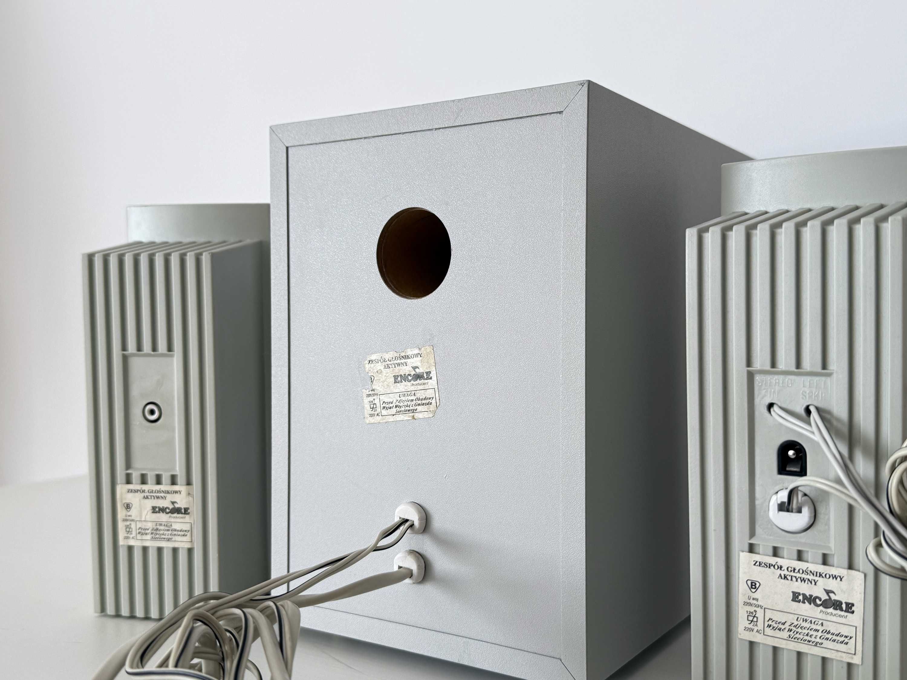 Encore XP-280 2.1 stare głośniki komputerowe subwoofer retro