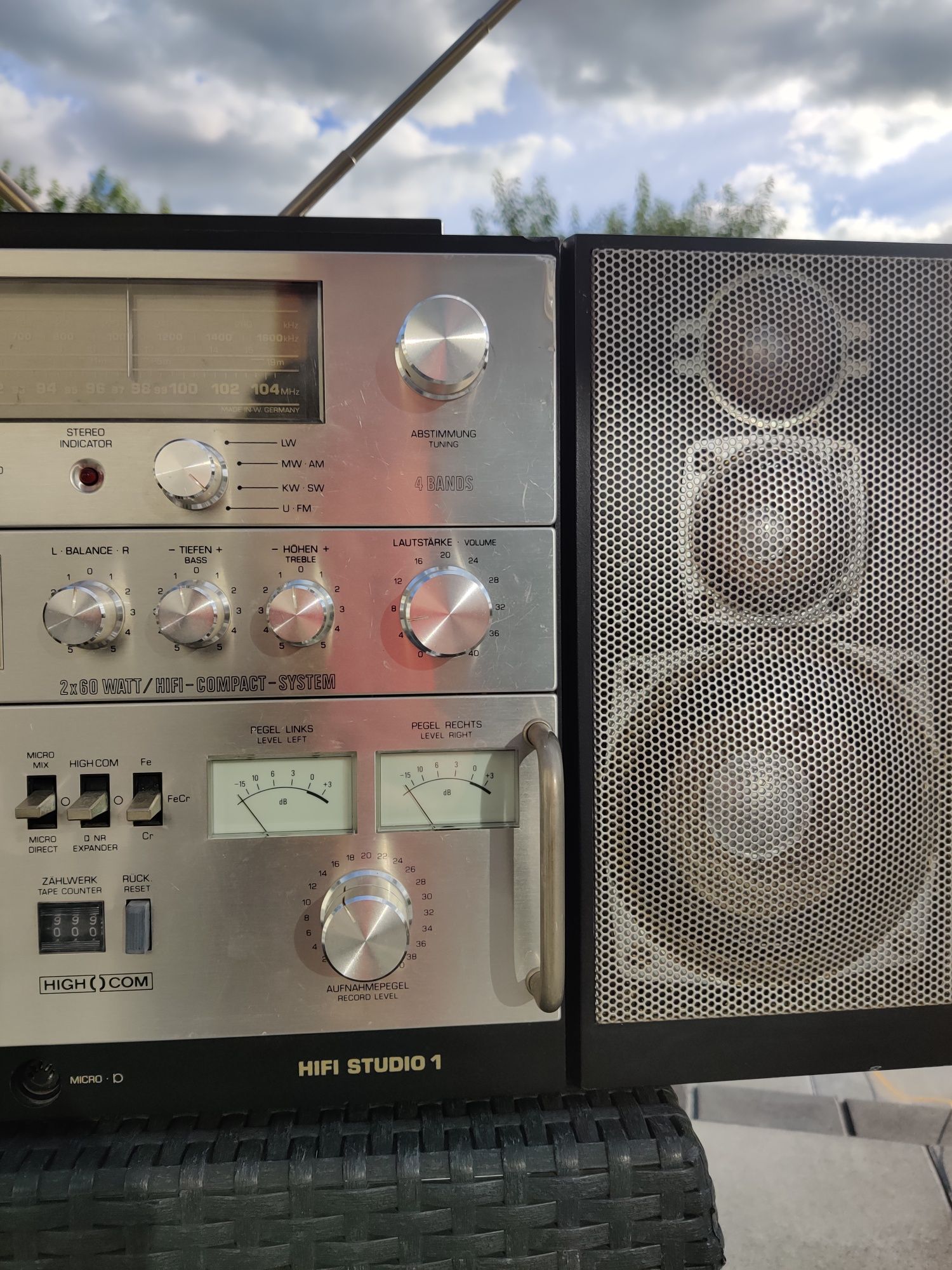 Telefunken studio 1 boombox radiomagn Zamianaetofon