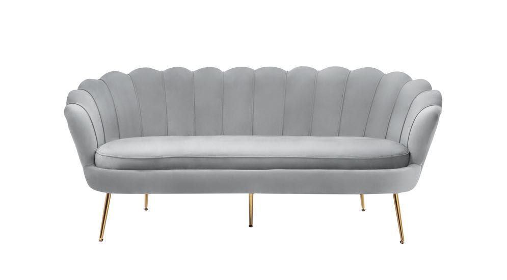 Sofa Danae szary velvet Agata Meble