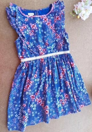 Яркое летнее платье с цветочным принтом 8-9 лет Monsoon