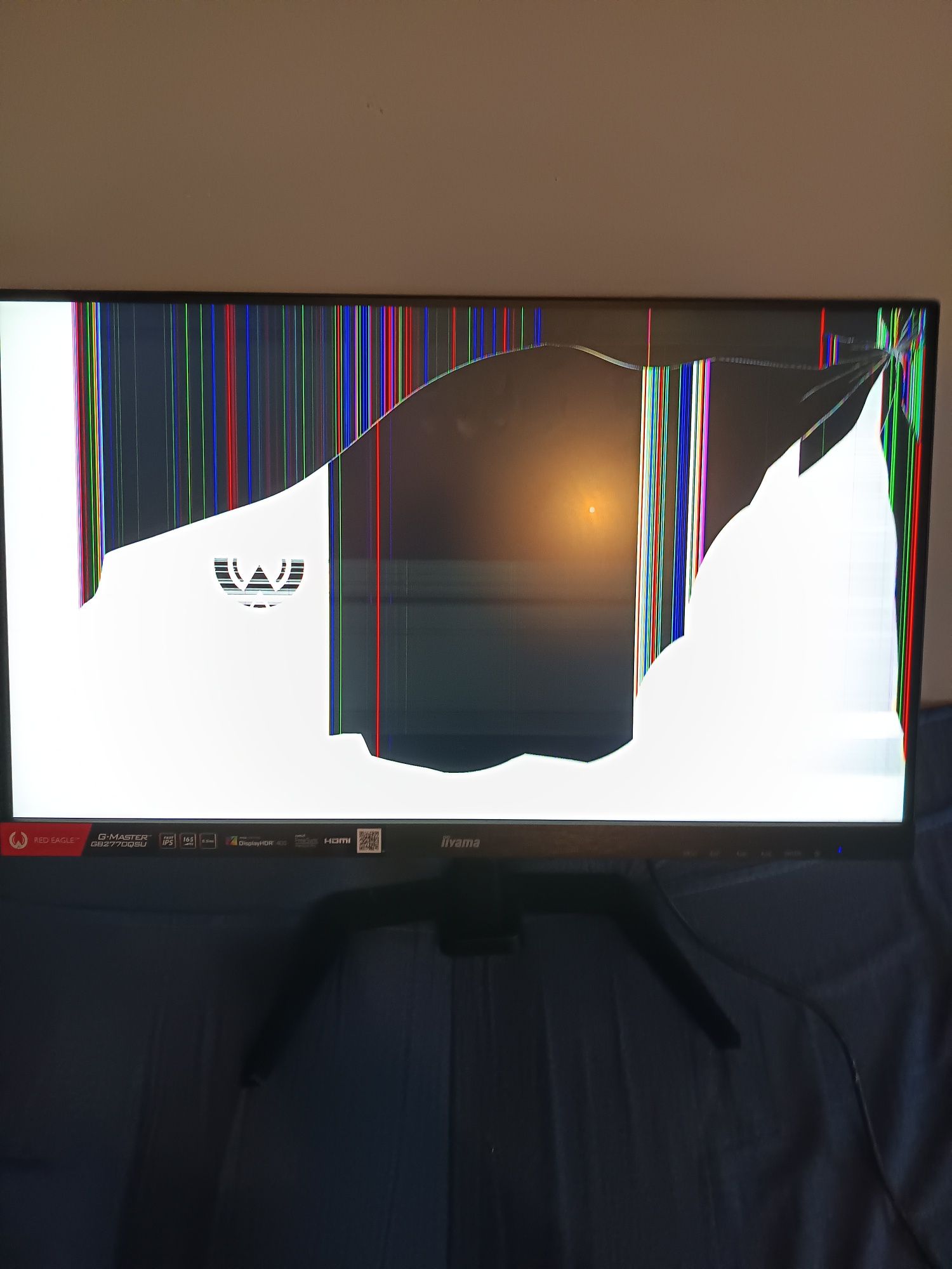 Monitor Iiama , uszkodzenia matryca.