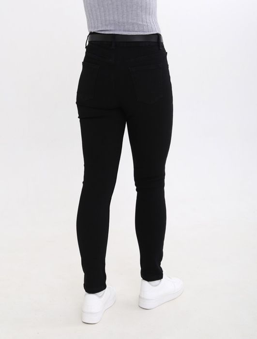 Теплі штани джинси М 46р (28) скінні зимові на флісі утеплені джеггінс