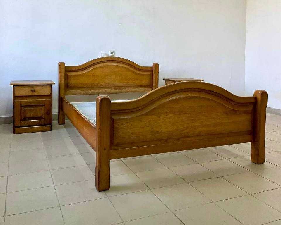 Ліжко дерево  кровать дуб 2491 тумба приліжкова 2492