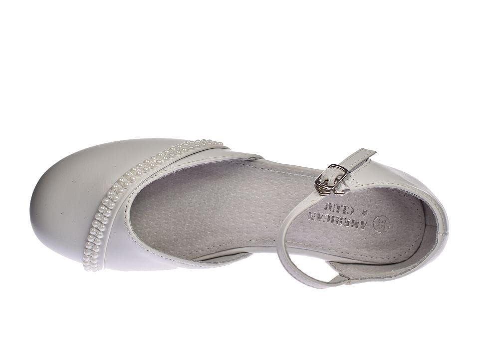 Buty do komunii białe balerinki na obcasie dziewczęce 41/24 roz. 33