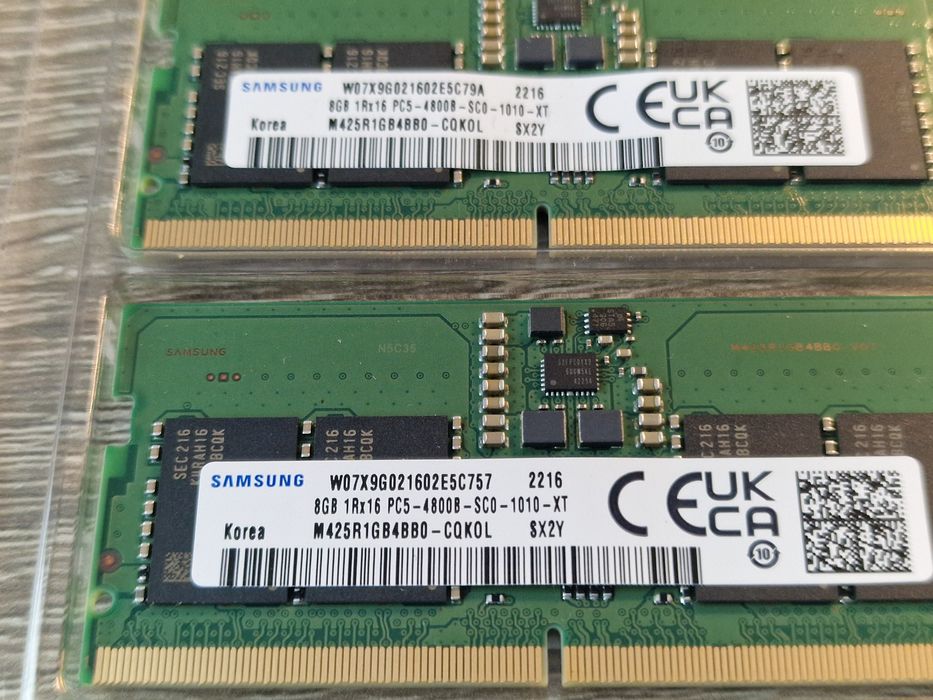 16gb DDR5 оперативна пам'ять Samsung