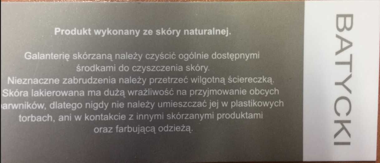 Skórzana torebka Batycki