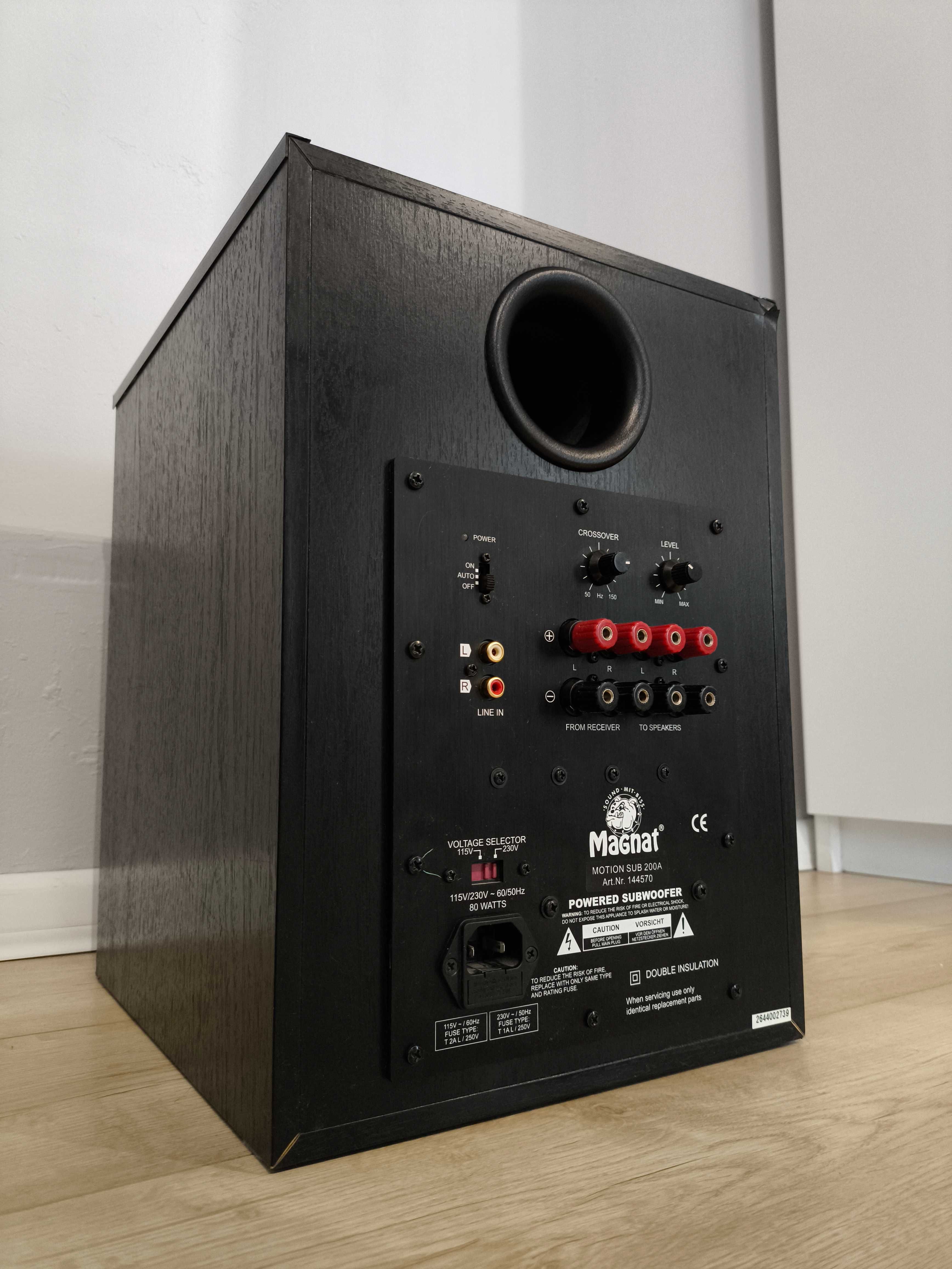 MAGNAT SUB 200A Subwoofer Aktywny Bassowy Głośnik