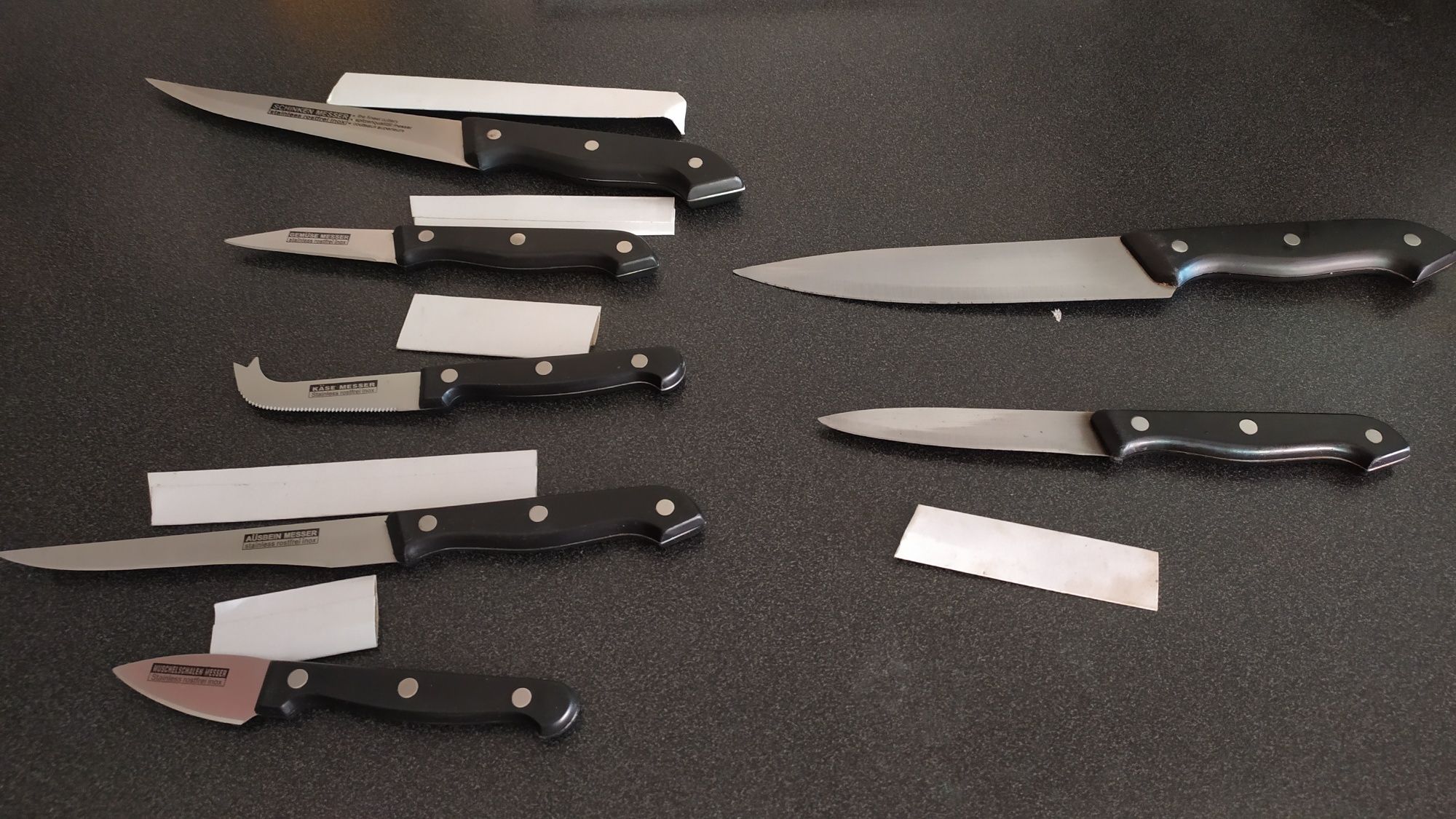 Conjunto novo de 7 facas variadas