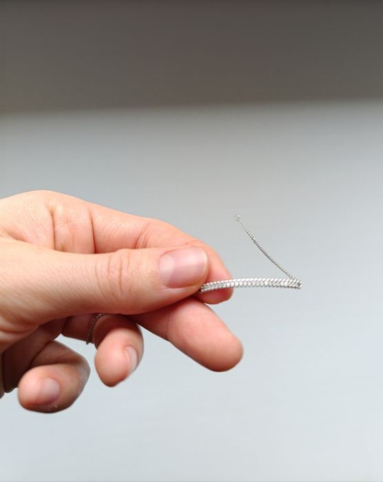 Bransoletka Briju białe złoto 333 cyrkonie