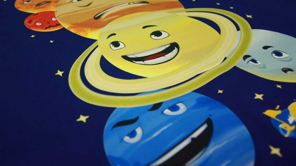 Koszulka z planetami NutkoSfera "W układzie słonecznym" r.L