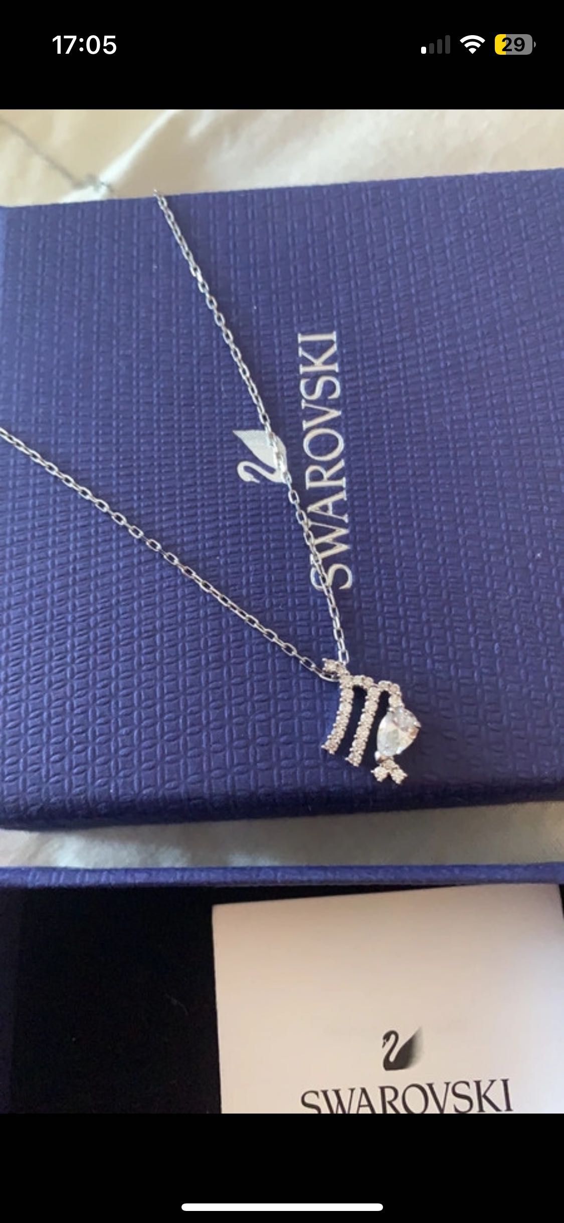 Naszyjnik Swarovski znak zodiaku Panna astrologia kryształki