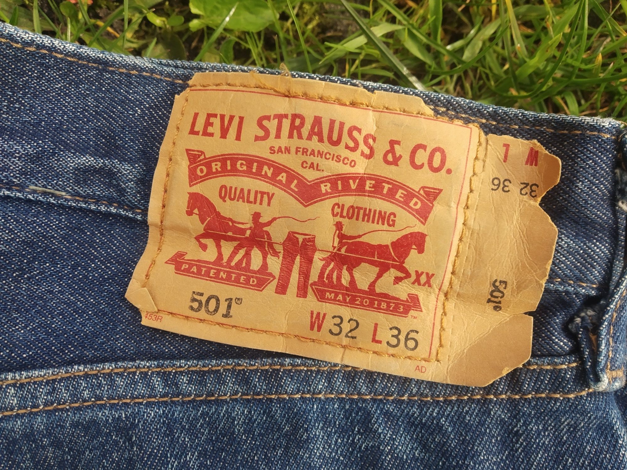 Spodnie męskie Levi's 501  rozm. W32 L36