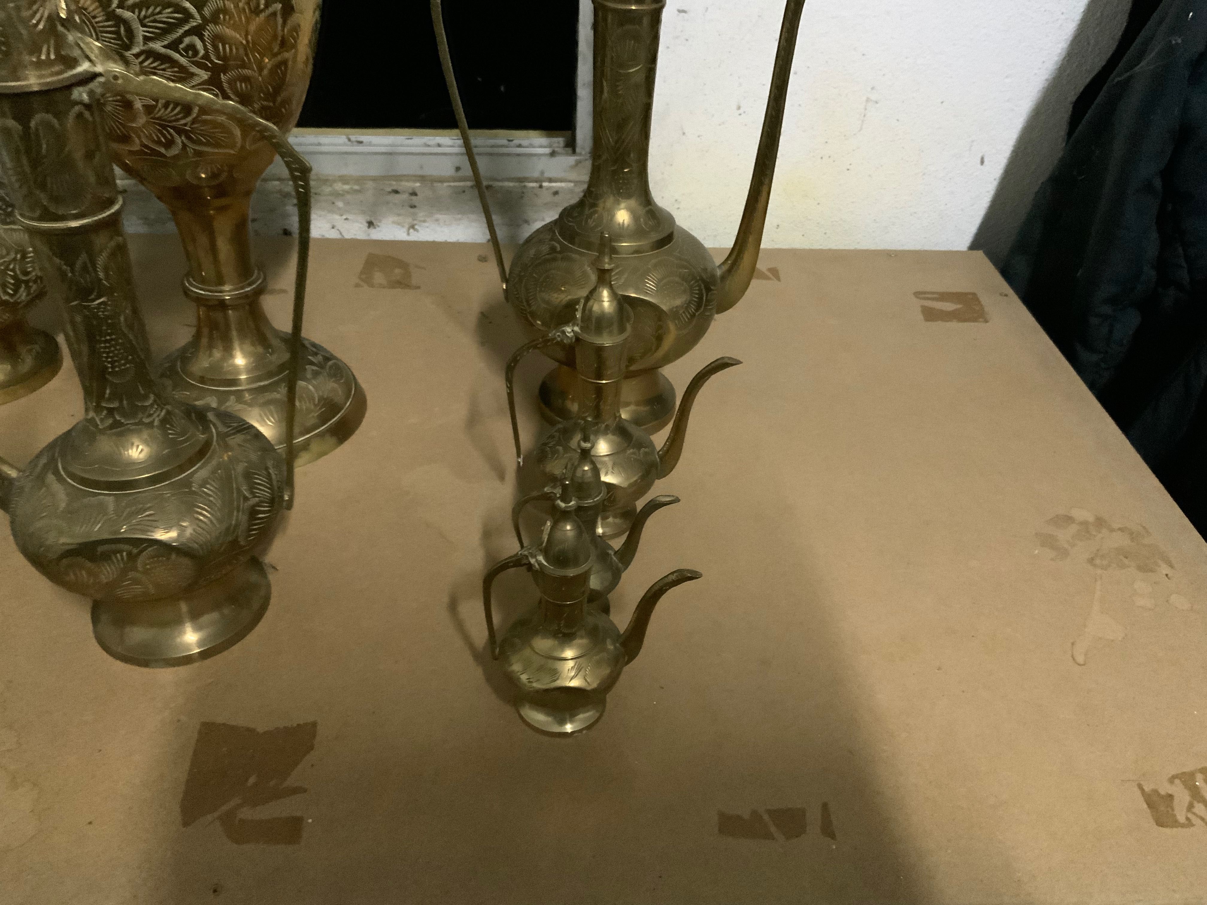 Conjunto completo de Lamparinas vintage - 9 peças -
