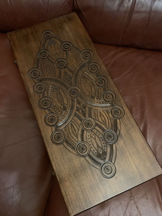 Деревʼяні нарди ручної роботи « Скіф»