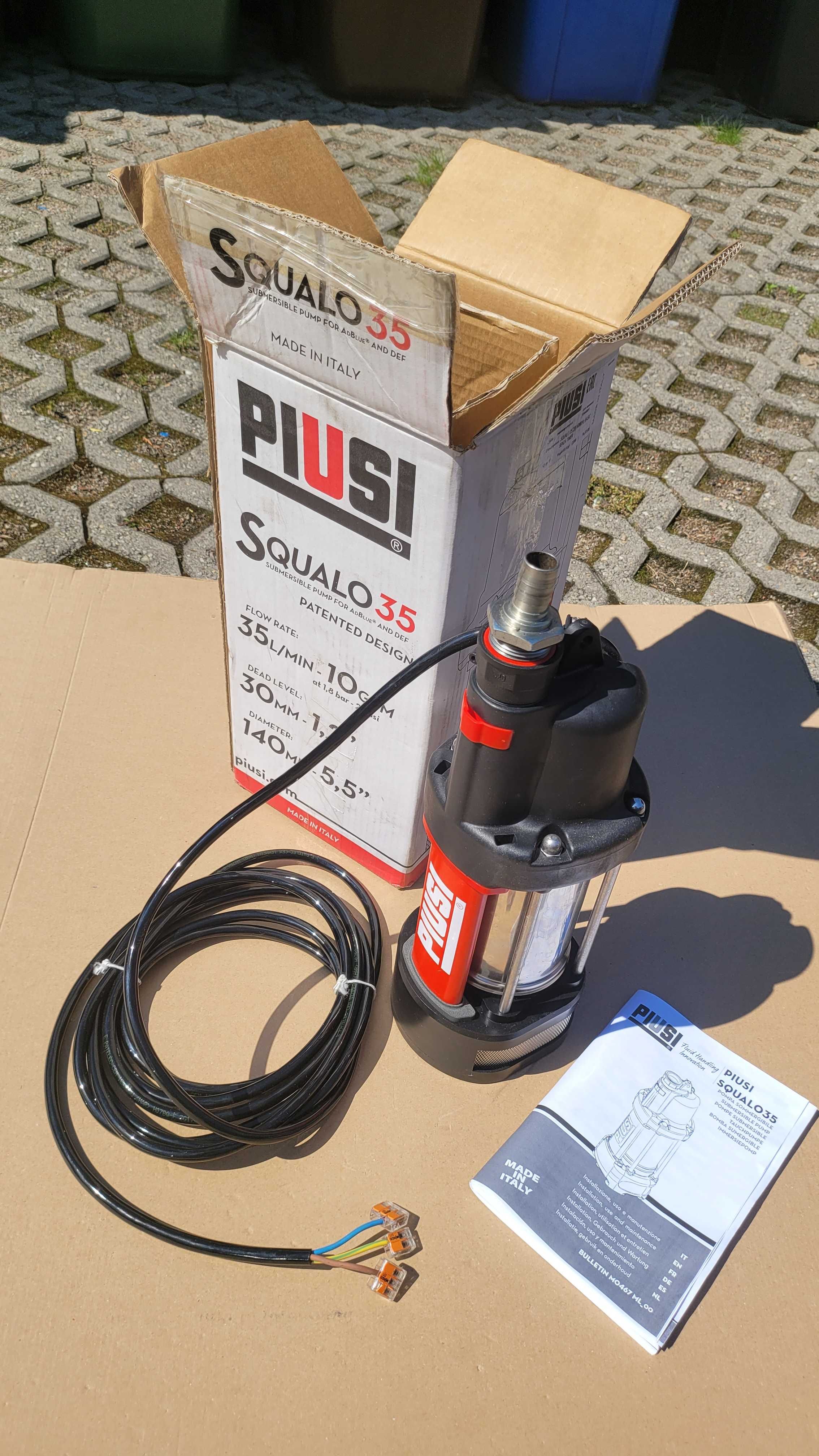 POMPA zanurzeniowa piusi POMPA DO WODY ADBLUE 35l/min 230V