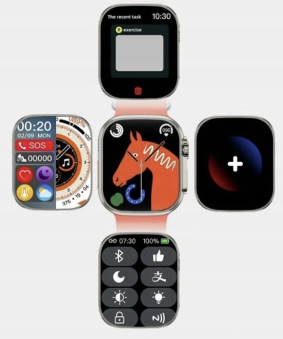 Smartwatch Hk10 Ultra 3 49Mm + Pasek I Folia Ochronna Gratis