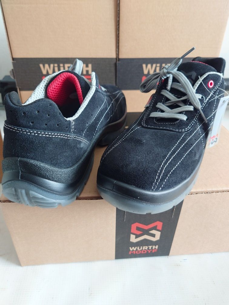 Buty robocze półbuty WURTH ochronne NEW AIR BLACK S1P SRC ESD roz. 43