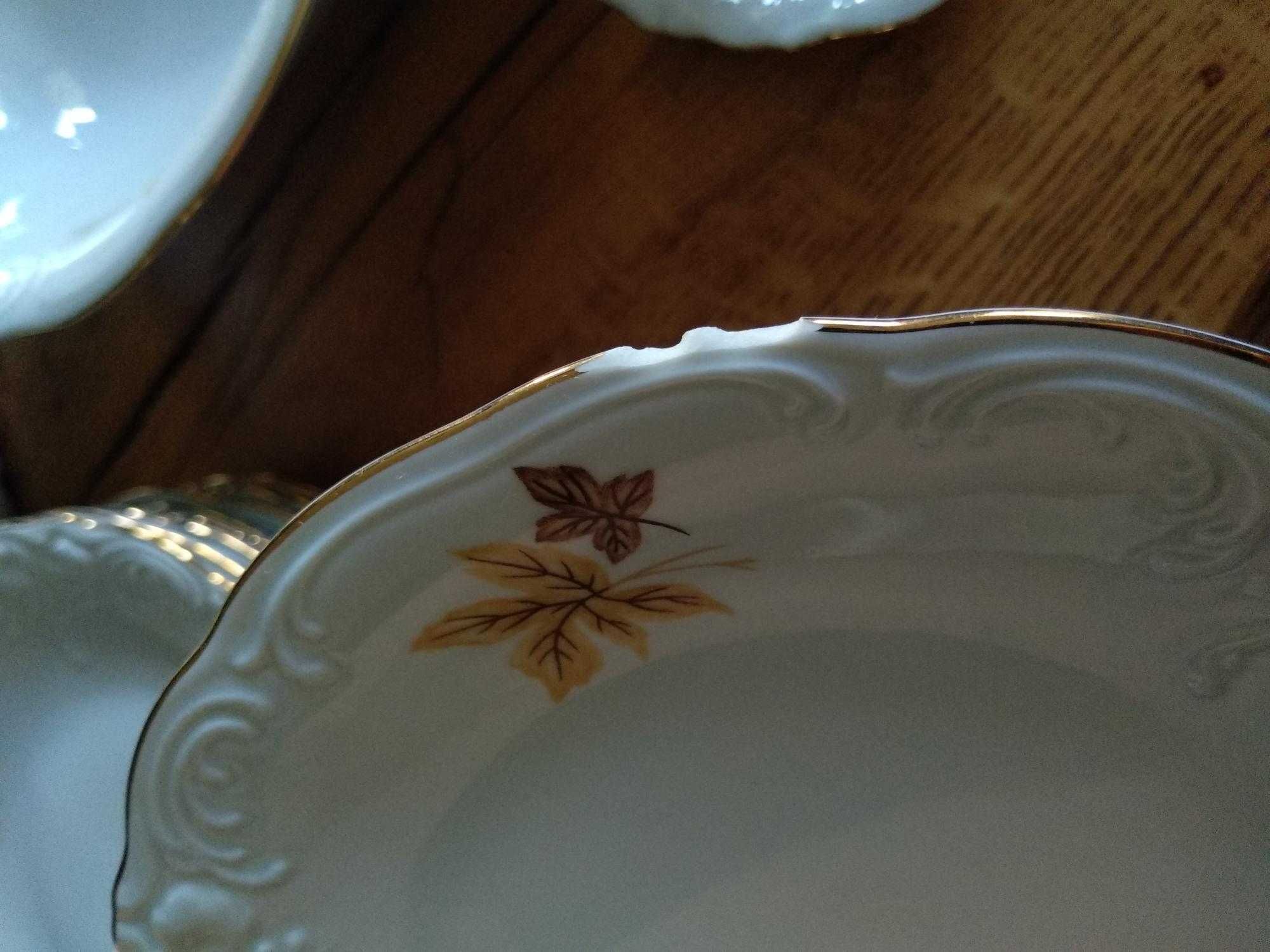 Serwis obiadowy porcelana Wawel 55 elementów dla 12 osób