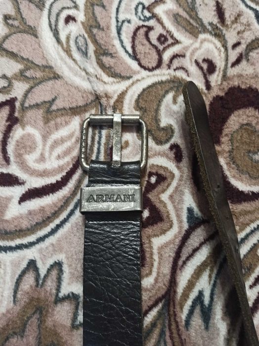 Ремінь Armani натуральна шкіра  вінтаж 100см БЕЗКОШТОВНА олхдоставка