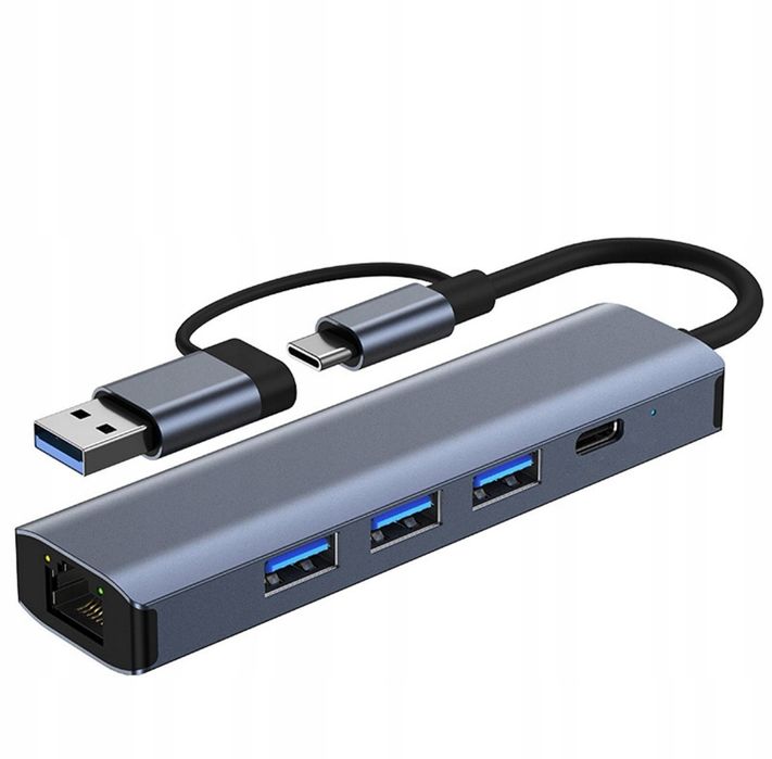 Adapter USB 3.0 typu C na Ethernet Adapter sieciowy Gigabit Ethernet L