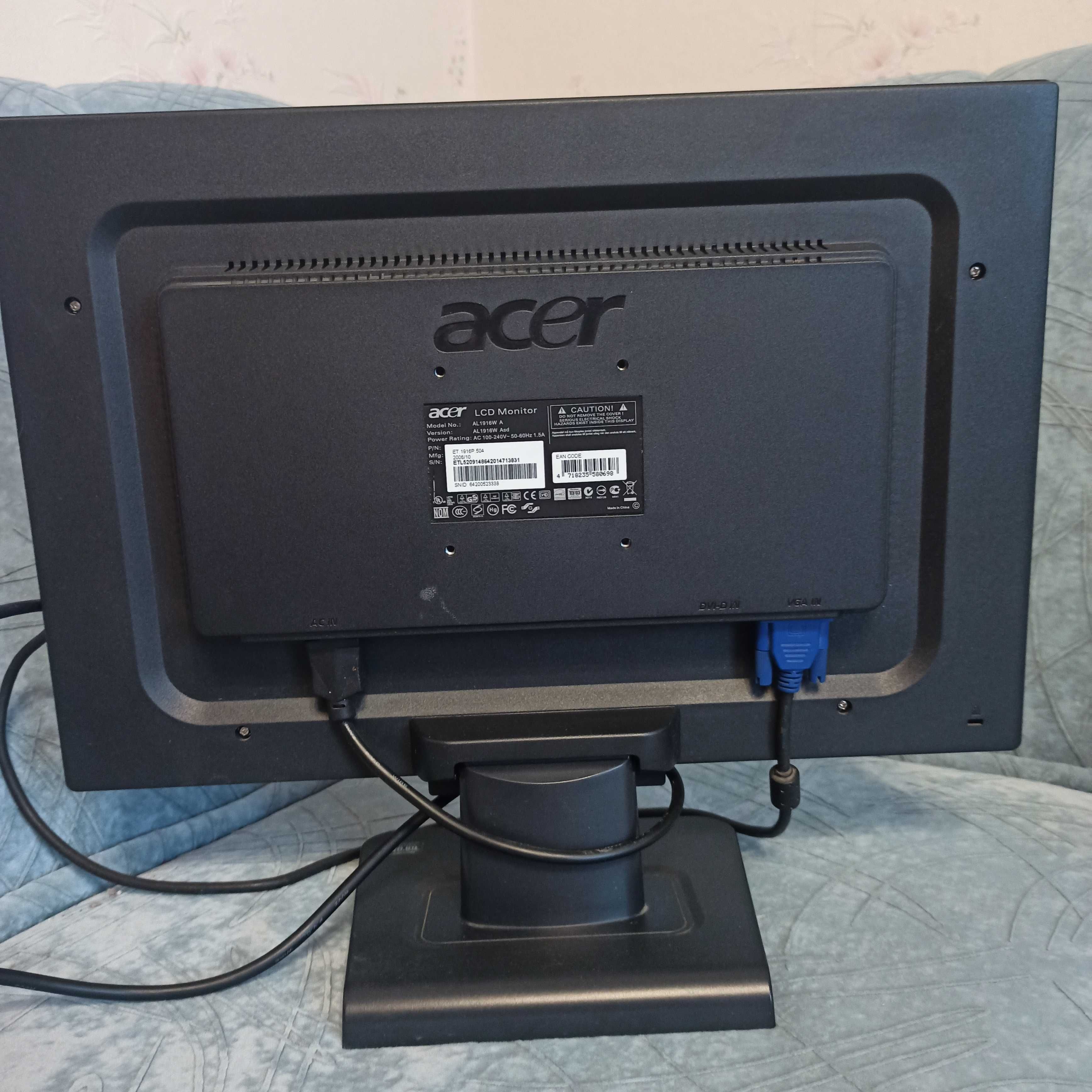 монитор ACER LCD Monitor AL1916W