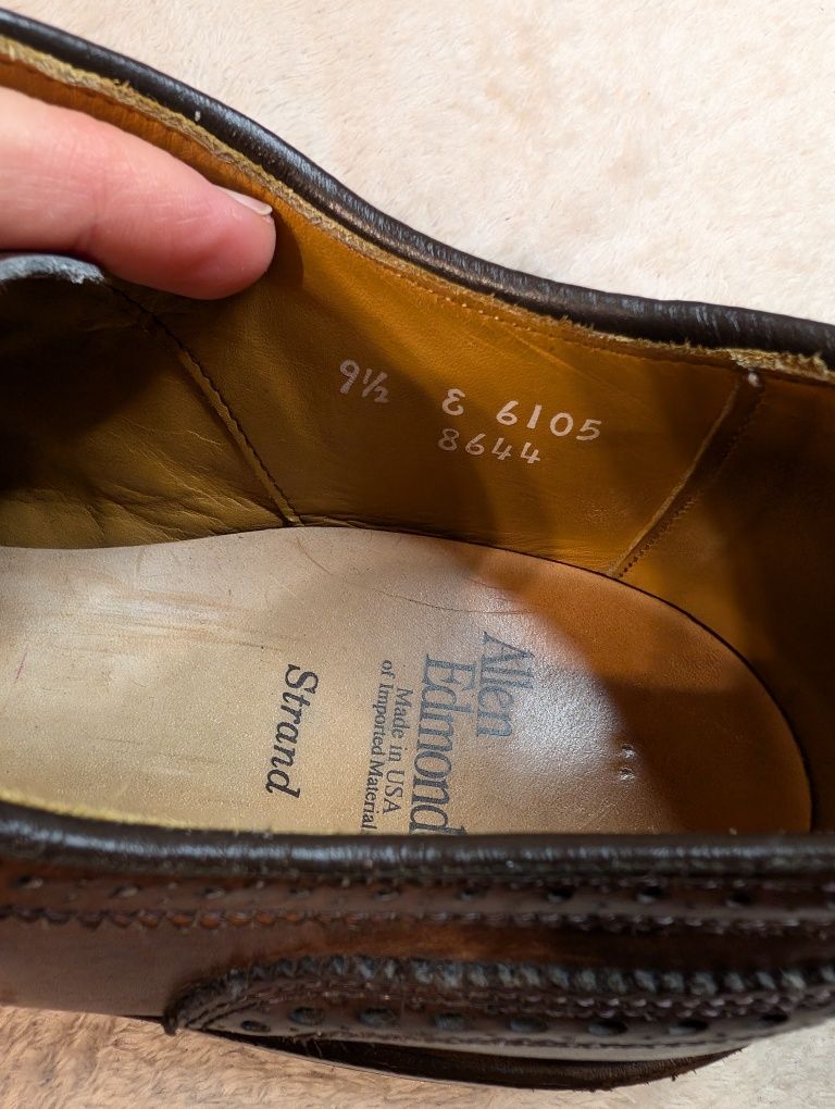 Броги Allen Edmonds  9.5 USA 42р. 25см made in USA original