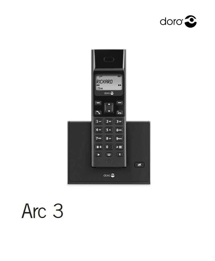 Używany telefon bezprzewodowy DORO ARC 3 analogowy DECT