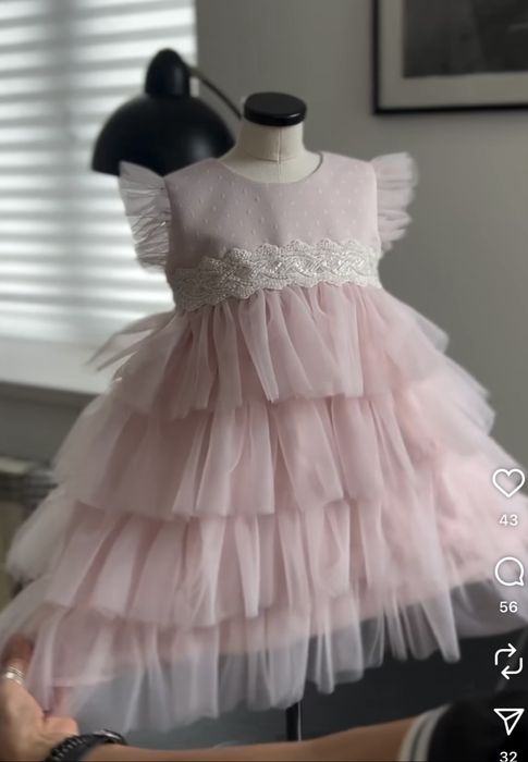 Дитяча рожева сукня