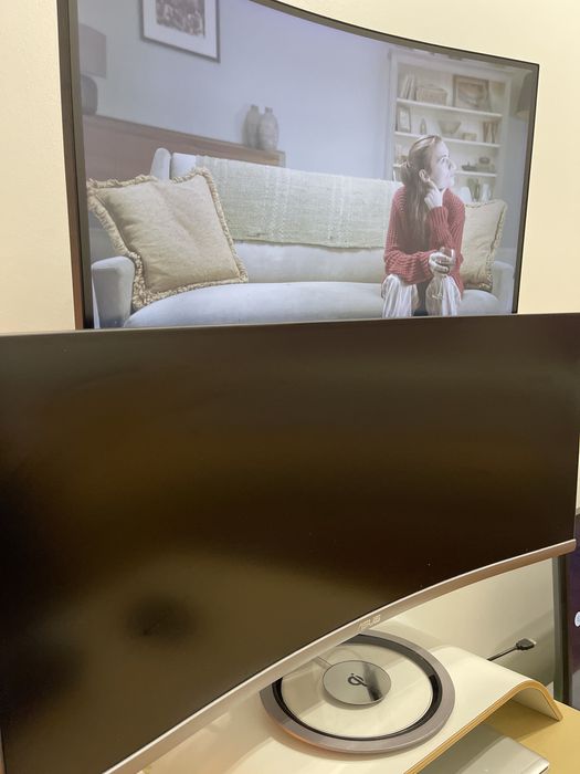 Monitor Curvo Asus MX34VQ 34” UltraWide Quad HD — Som Harman Kardon