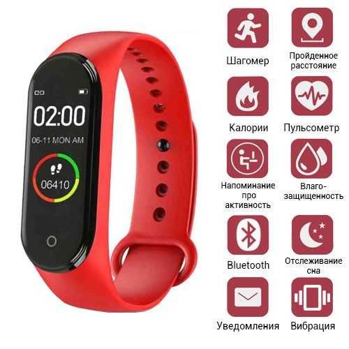 Фітнес-браслет Band M6 Фитнес-браслет смарт часы ,пульсоксиметр  m4-m6
