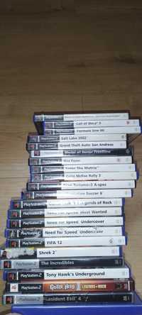 22 pudełka gier PS2, PlayStation 2.