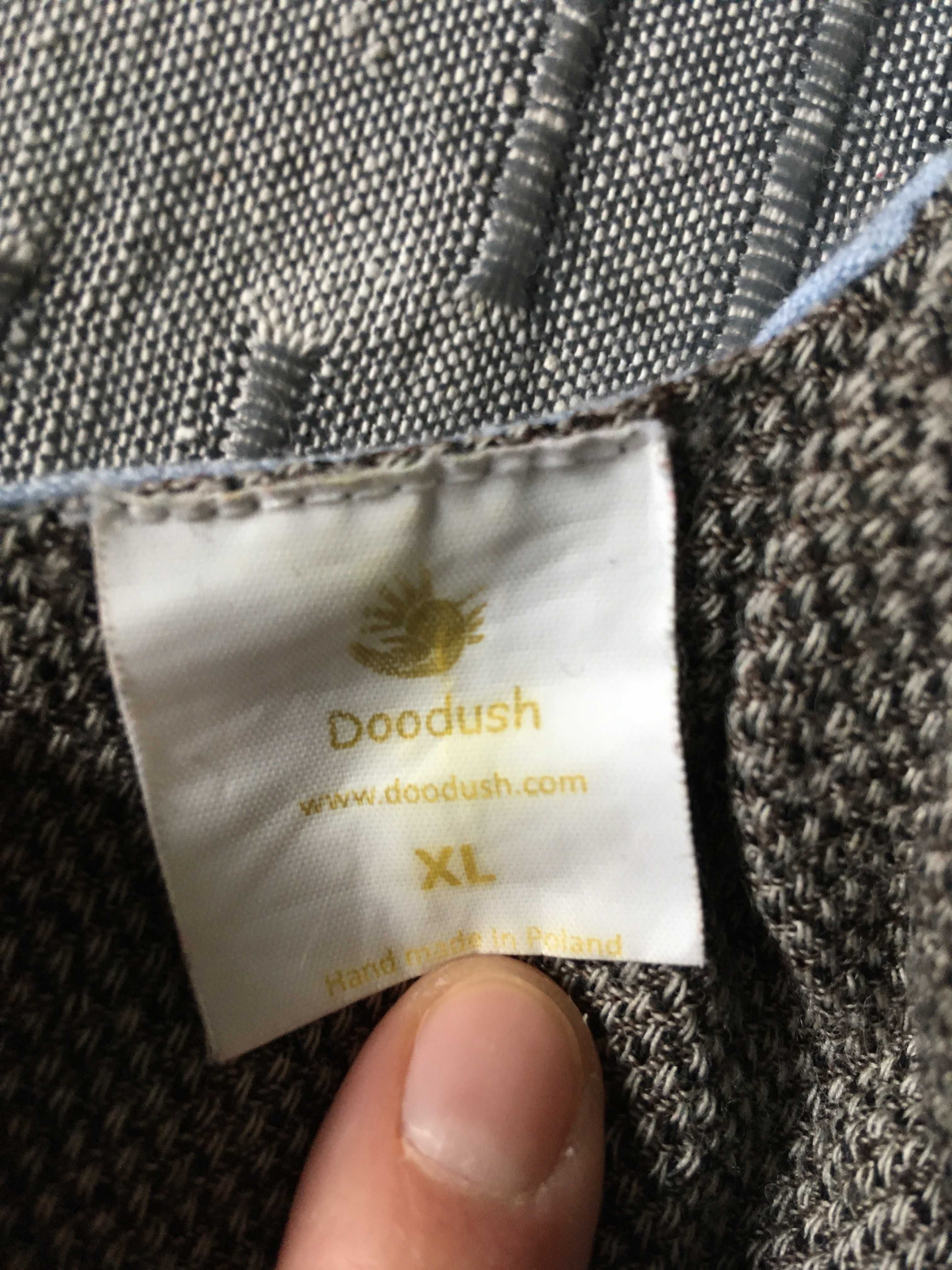 Otulacz wełniany doodush XL kwiatowe serce
