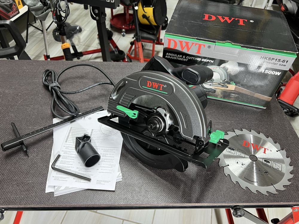 Дисковая пила циркулярная DWT HKSP15-61 На 1500 Вт 185 мм диск