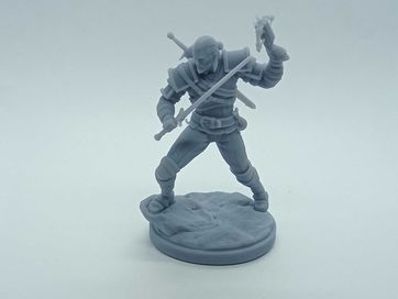 Figurka Wiedźmin Geralt Witcher żywica wydruk 75mm