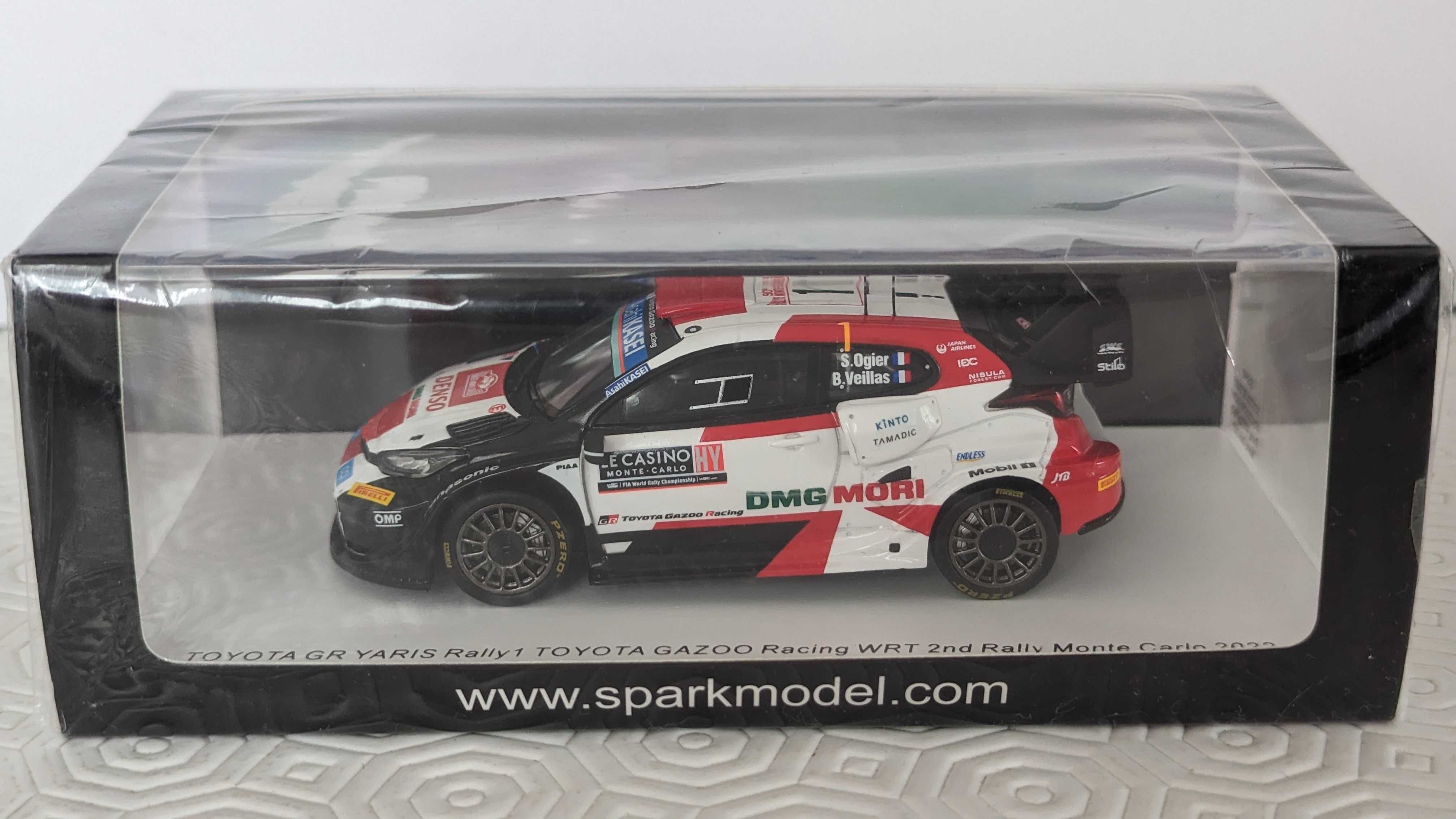 Spark 1:43 S6690 Toyota Yaris Rally1 WRC Ogier Rally Monte Carlo 2022