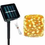 2s206. Lampki solarne LED na druciku zewnętrzne 150 led