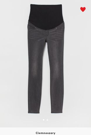 H&M spodnie ciążowe jeansy rozm M Mama super skinny jeans